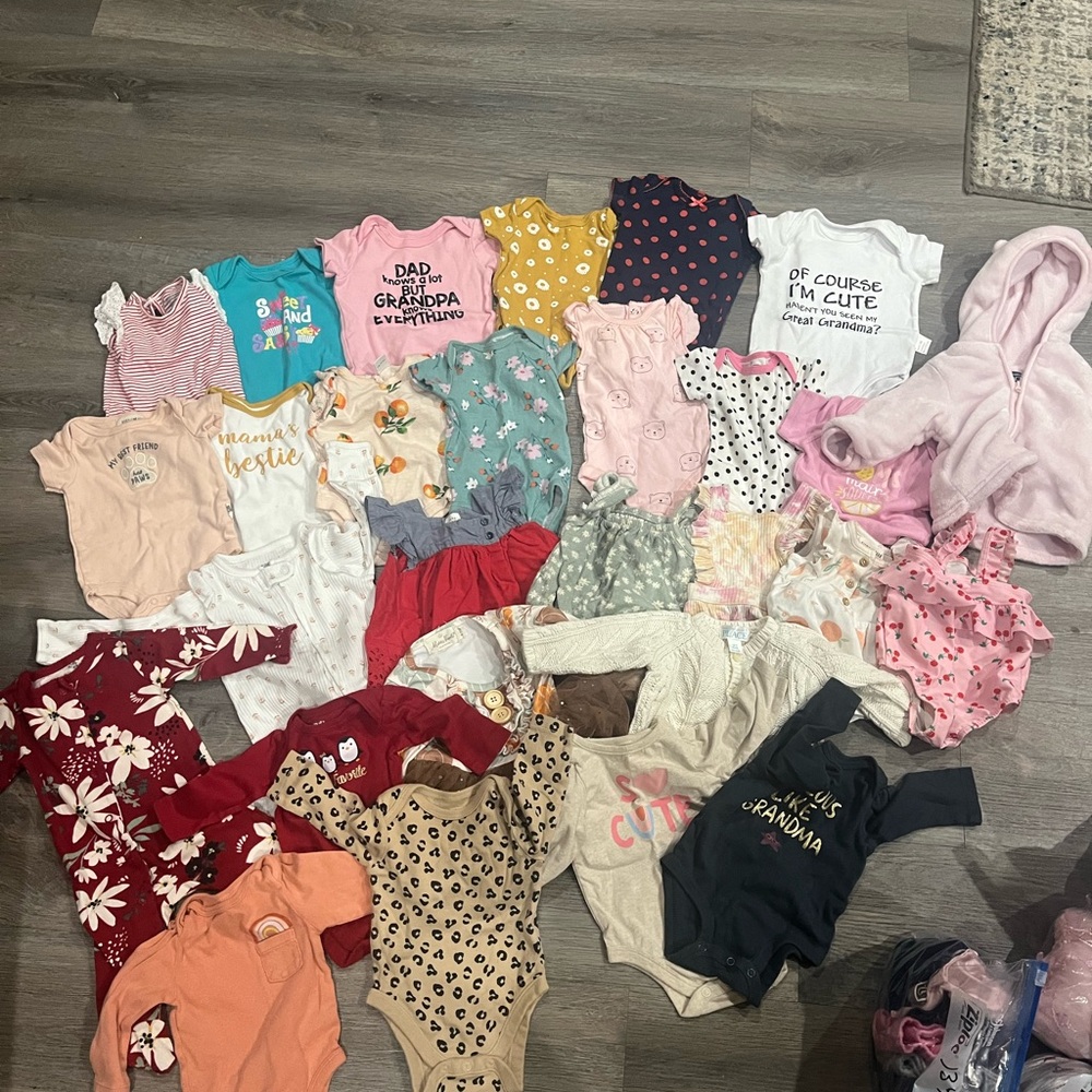 Assorted Girls 0-3 baby bundle
